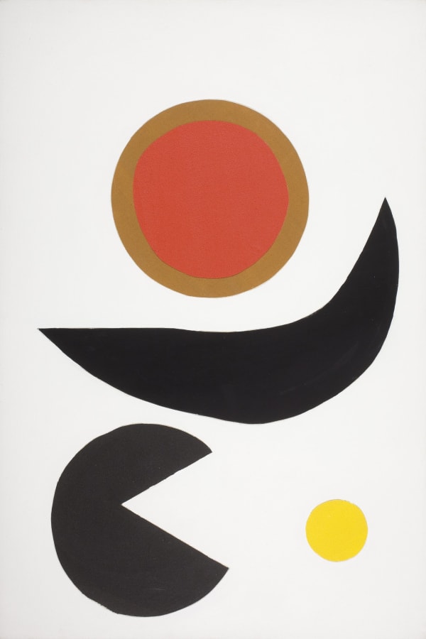 Terry Frost, Ochre Dusk, Pink to Black, 1990