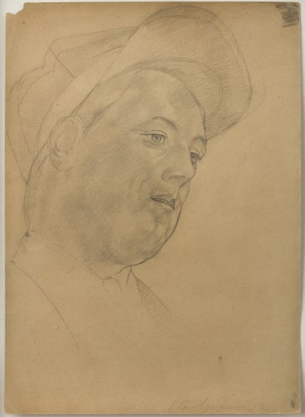 Sir Stanley Spencer, Young Man in a Cap, 1923
