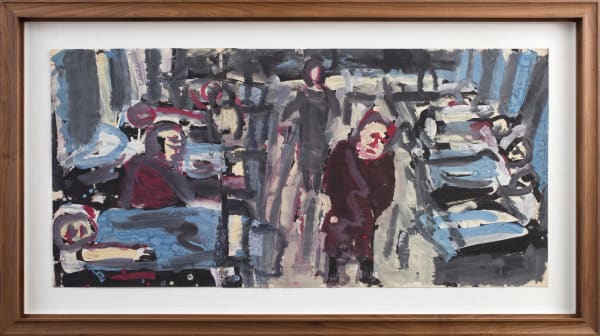 Leon Kossoff, A ward in a London hospital No. 1, 1965