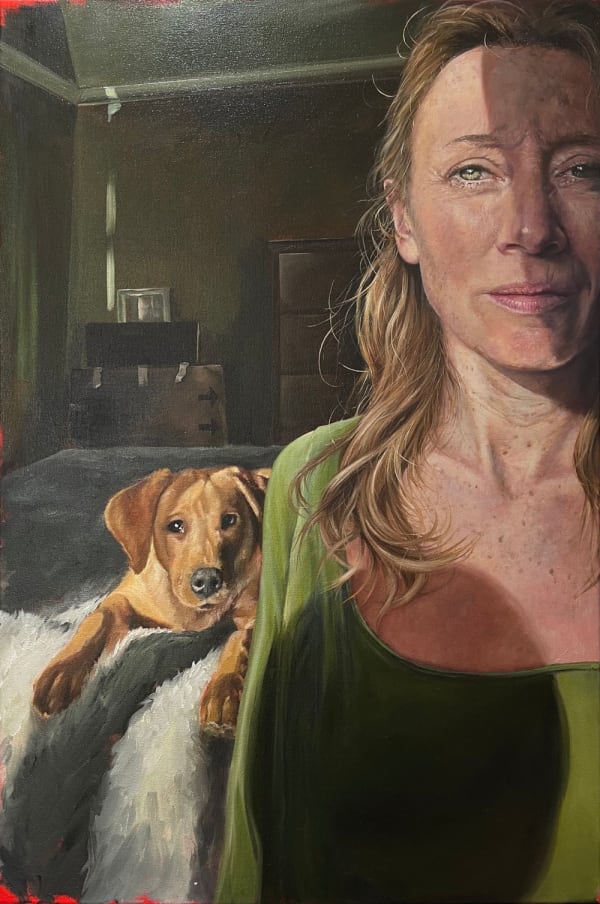 Gail Davis Coming of Age (becoming the age my mother was murdered at), 2023 Oil 76 x 51 cm 29 7/8 x 20 1/8 in