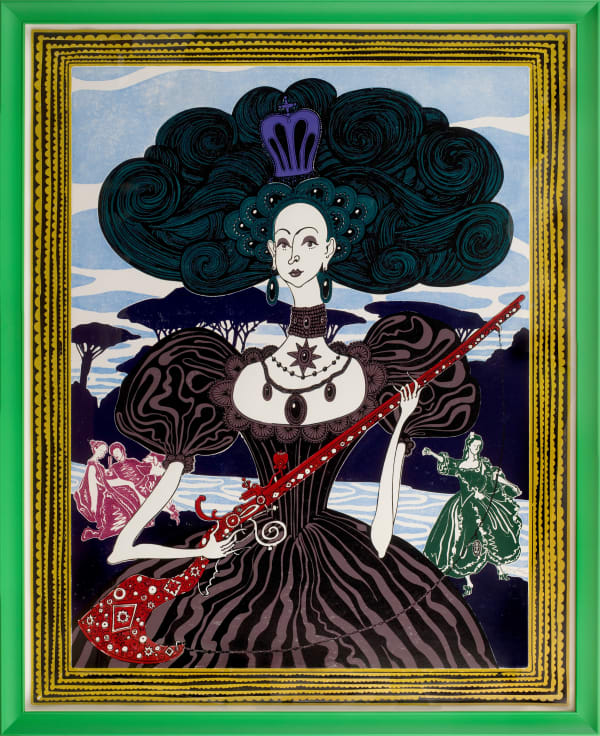 Grayson Perry, The Honourable Millicent Wallace (blue/green), 2025