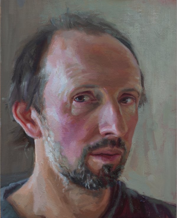 Joseph Galvin Reflection, 2025 oil on board 25.4 x 20.32 x 1 cm 10 x 8 x 3/8 in