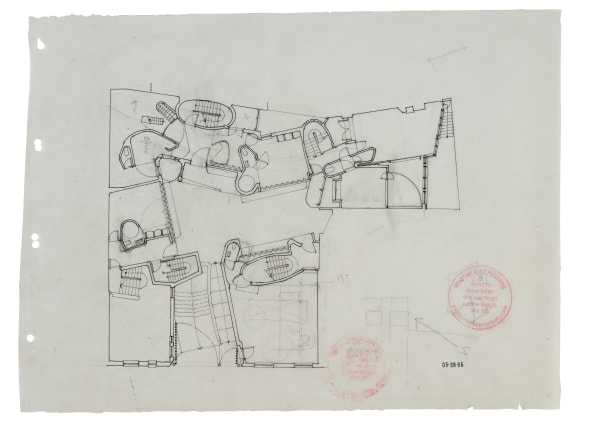 Peter Salter, Early first floor plan (1:100), 2006