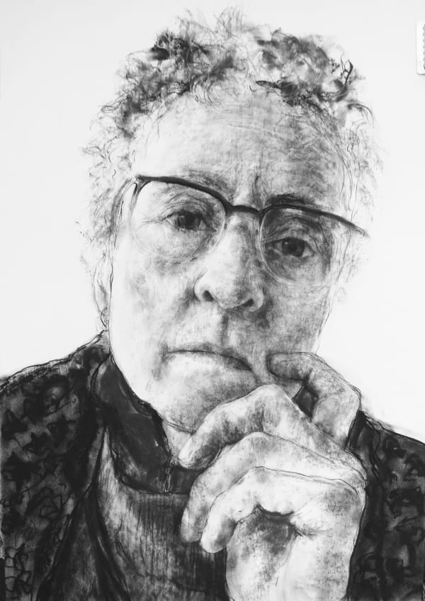 Manny Woodard Maybe, 2024 Charcoal on Paper 84 x 59 cm 33 1/8 x 23 1/4 in