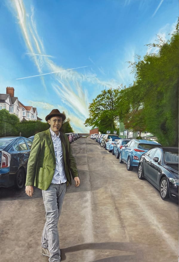 Ian Robinson Stepping Out, 2023 Oil on linen 110 x 75 cm 43 1/4 x 29 1/2 in