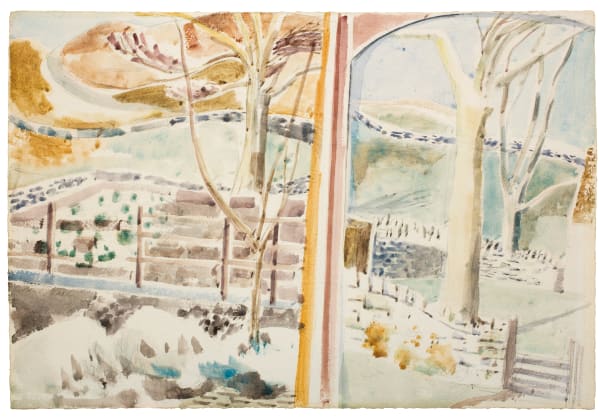 Paul Nash, The Landscape Through the Window and Through the Looking Glass, 1945