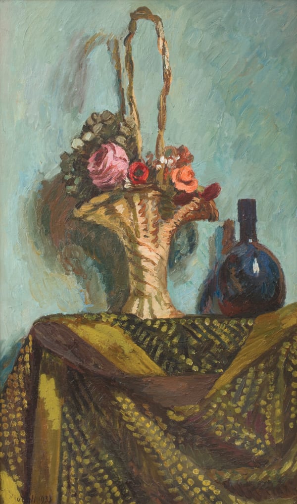 Vanessa Bell, Basket of Flowers, 1933