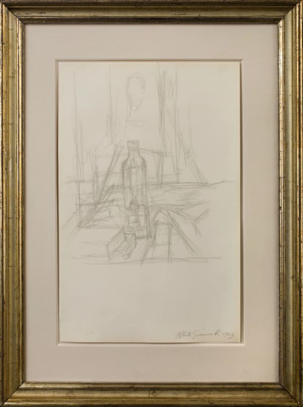 Alberto Giacometti, Nature morte avec bouteille, 1963