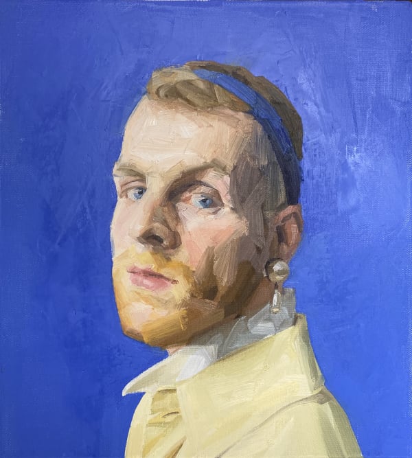Robert Ware, Self Portrait with Pearl earring