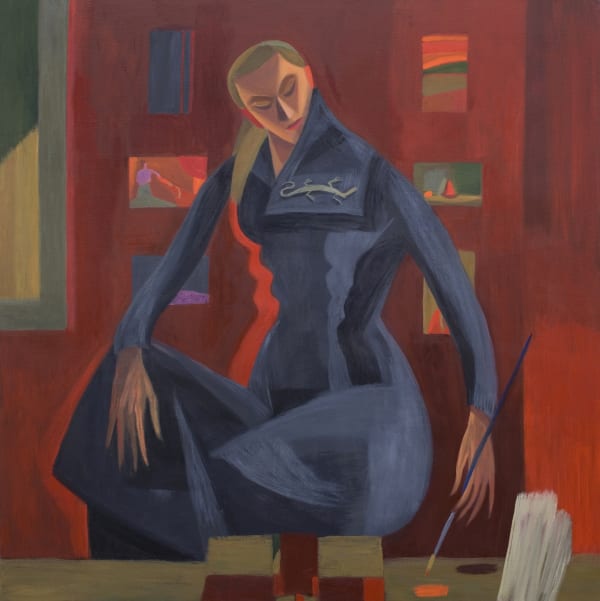 Mary Mabbutt, Red Studio Portrait, 2011