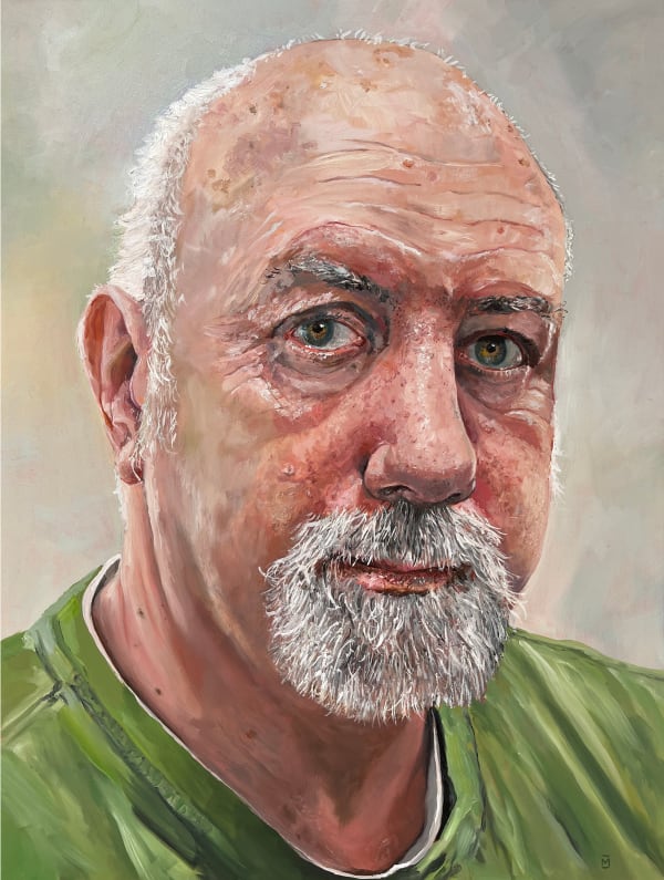 Martin Jessup Martin Jessup - Self Portrait, 2025 Oil painting on gesso wood panel 40.64 x 30.48 x 2.54 cm 16 x 12 x 1 in