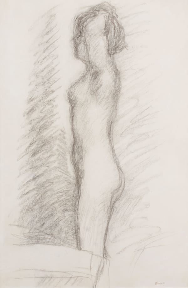 Pierre Bonnard, Nude in Profile with Arms Raised, 1936, c.