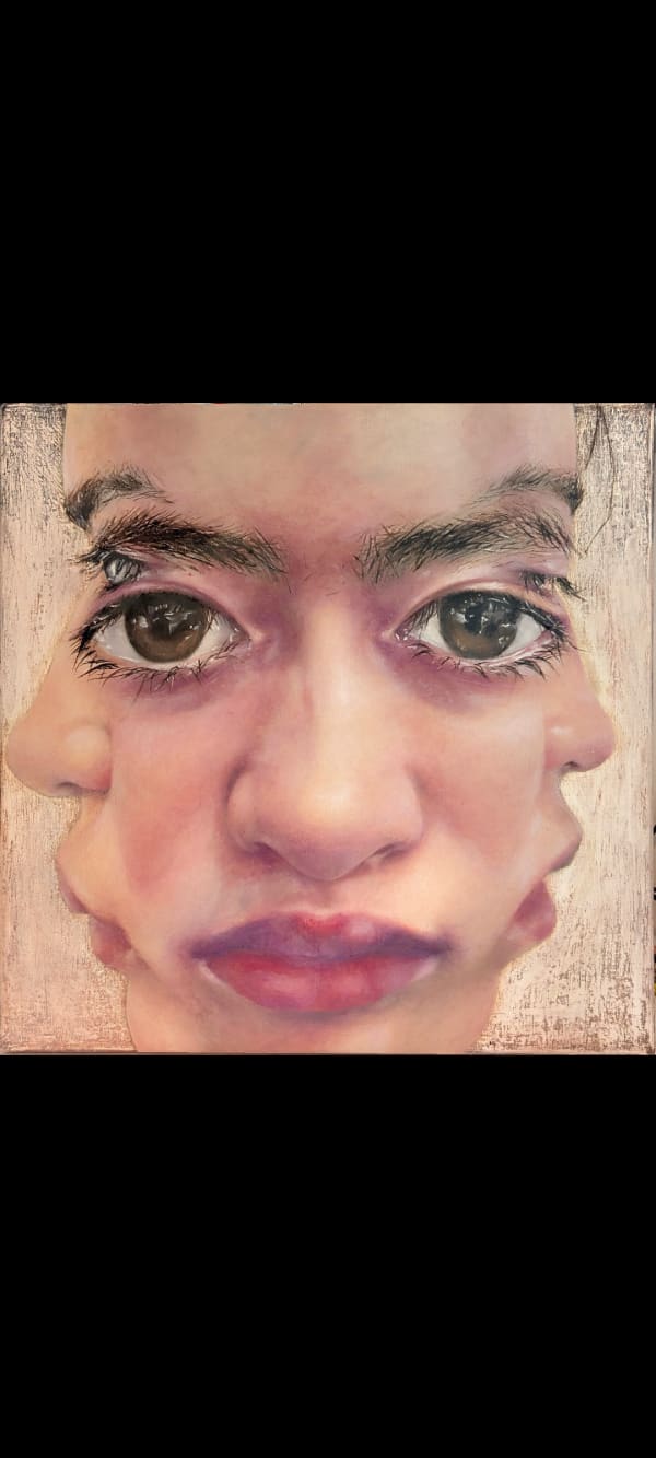 Siyue Sophie Corcoran Ugly Stage, 2025 Acrylic and oil height 61 cm height 24 in