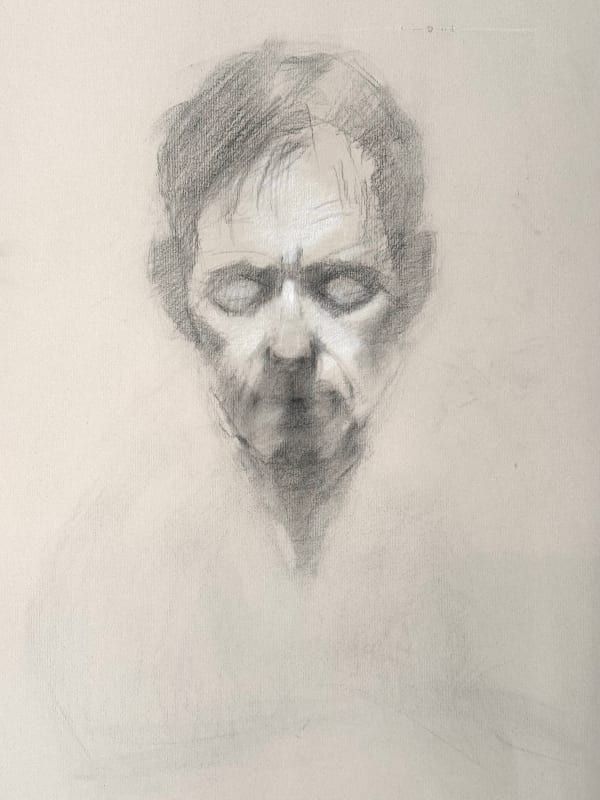 Ken Cosgrove Regrets, 2024 Charcoal 38 x 30 x 3 cm