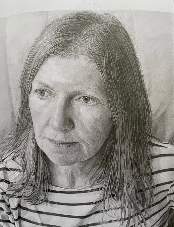 Shona Chew Self Portrait Drawing, 2021 Graphite on Bristol board 30 x 23 cm 11 3/4 x 9 in