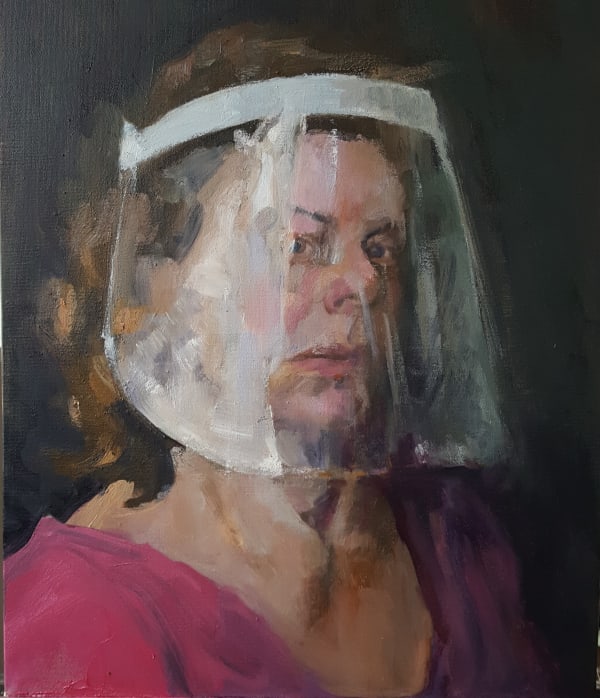 Jane Kelly, Never the Bride. Self Portait with Visor