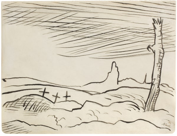 Paul Nash, Battlefield, 1917