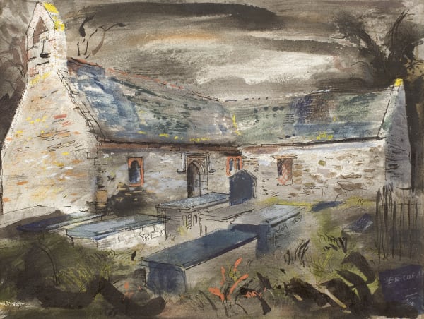 John Piper, Llantrisant Church, Anglesey, 1946