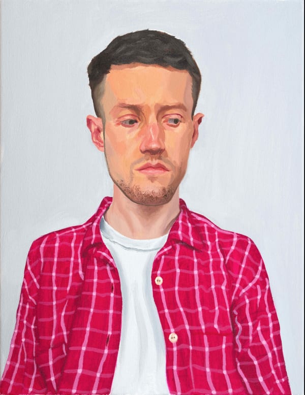 Josh Thomson Self Portrait at 26, 2023 Oil on canvas 45.7 x 35.6 cm 18 x 14 in