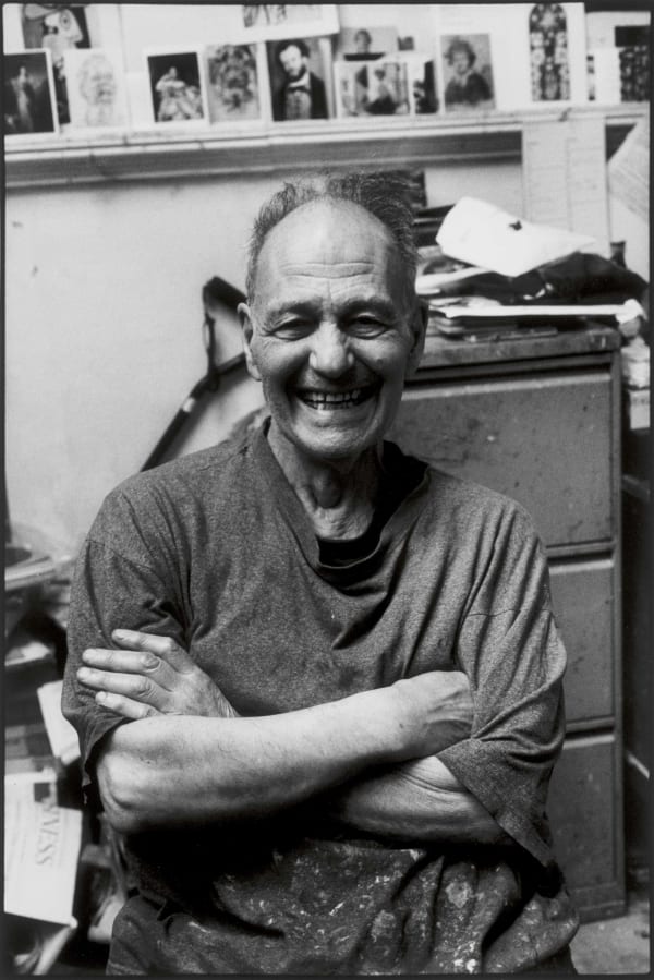 Nicola Bensley, Frank Auerbach in his studio (6), 2015