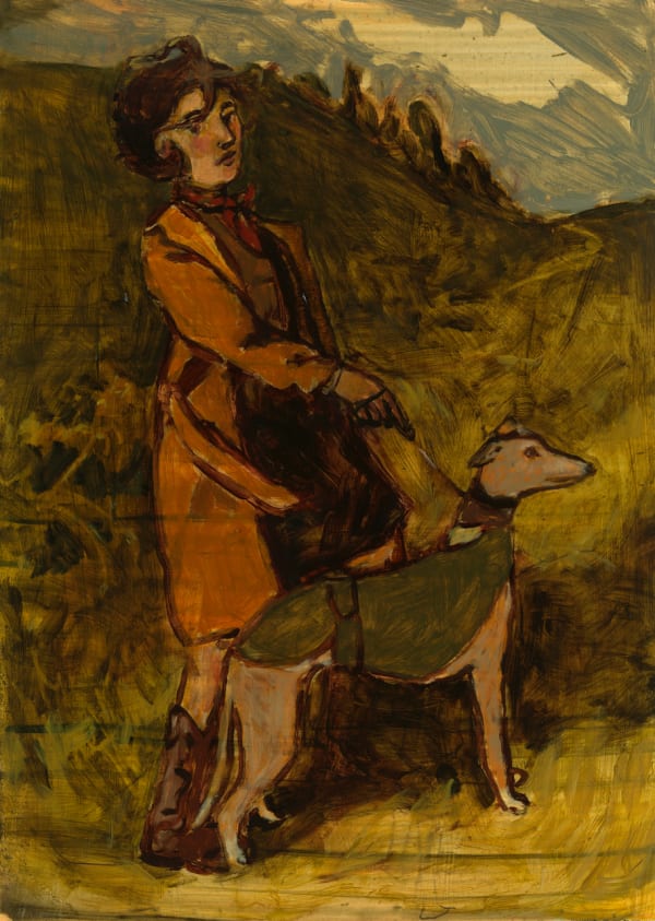 Liorah Tchiprout - Fango and I on the heath (after ‘Diana of the uplands’), 2025