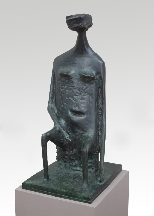 Kenneth Armitage, Seated Woman with Square Head (double base), 1955 (conceived) 1986 (cast)