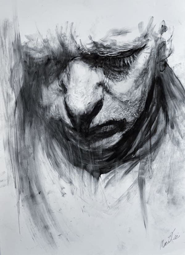 Marc Bodie I’ve Nothing Left To Give, 2021 Pen On Yupo Paper 44 x 36 cm (framed) 17 3/8 x 14 1/8 in