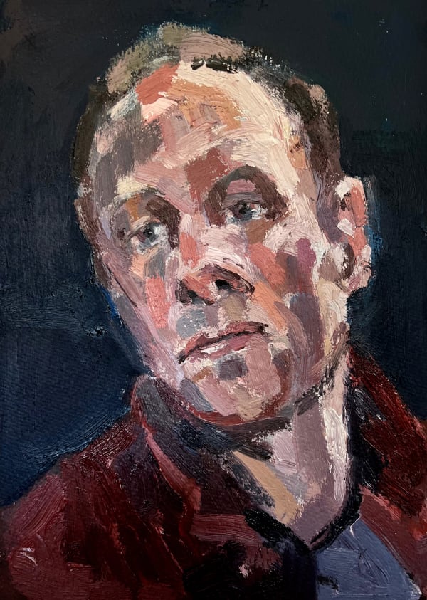 Toby Frossell Self Portrait, 2023 Oil on paper 30 x 21 cm 11 3/4 x 8 1/4 in