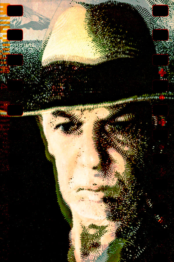 Wilf Tilley Self-portrait in the form of a movie frame: from the series "A story in silico", 2024 Digital print on Fuji Crystal Archive Paper 72.4 x 50 x 4 cm 28 1/2 x 19 3/4 x 1 5/8 in