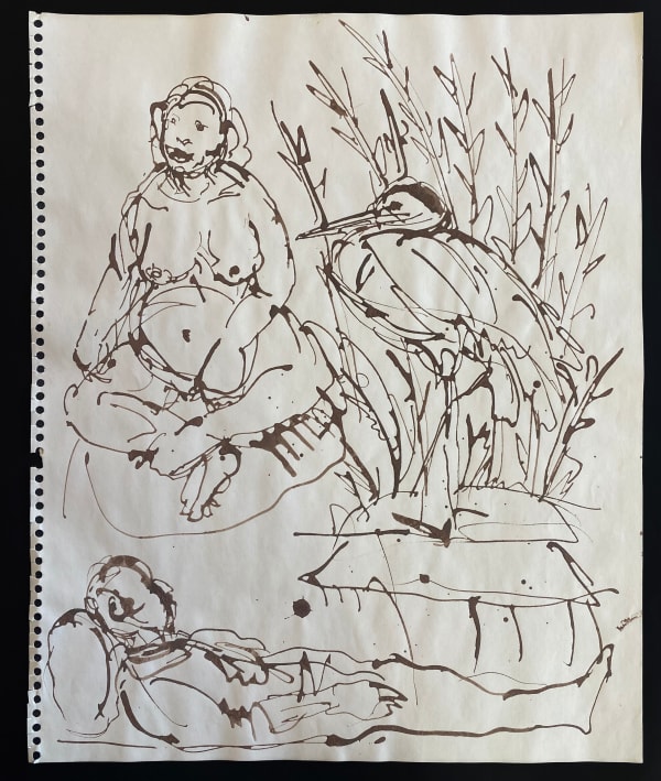 Fat Man, Crane, Sleeping Man