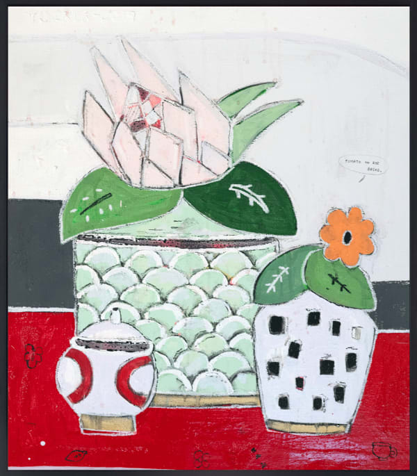 Rob Tucker, Tomato on rye bread, 2019