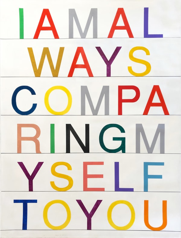 Ces McCully, I am always comparing myself to you, 2020