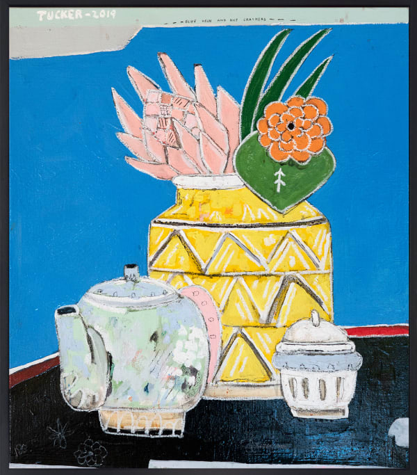 Rob Tucker, Blue vein and rice crackers, 2019