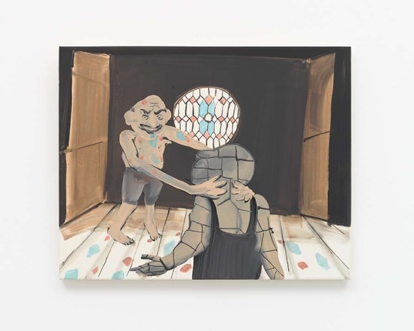 Tala Madani, Strangulation by Stained Glass, 2011