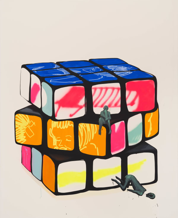 Tala Madani, Puzzle Pussy (Thought), 2023