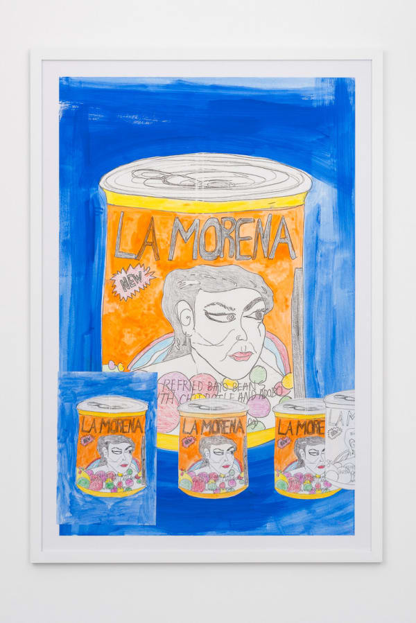 Tschabalala Self, La Morena Bean Study 1, 2017