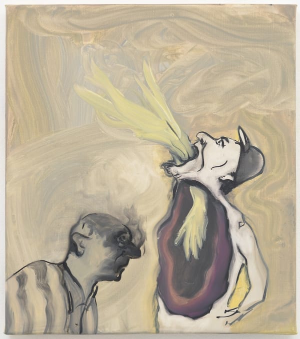 Tala Madani, Open Mouth with Fire, 2011