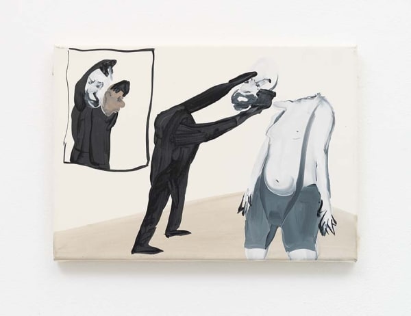 Tala Madani, Double Head Index, 2011