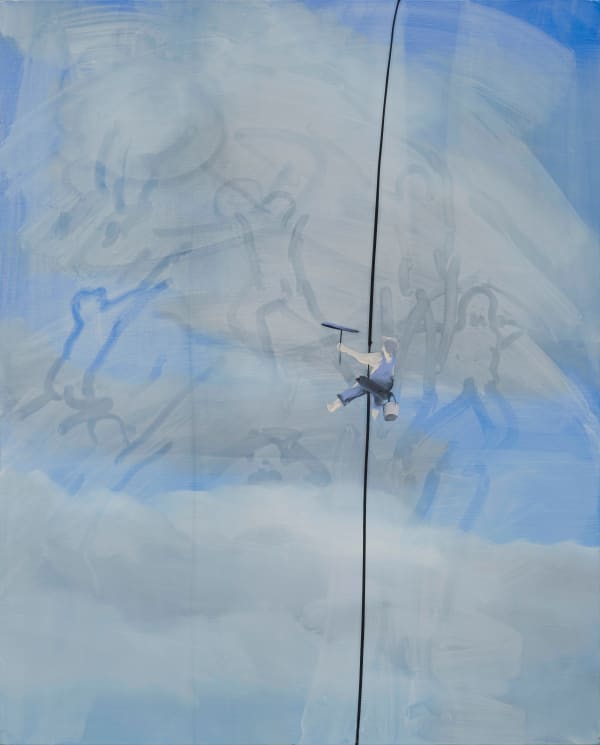 Tala Madani, Squeegee Man, 2024