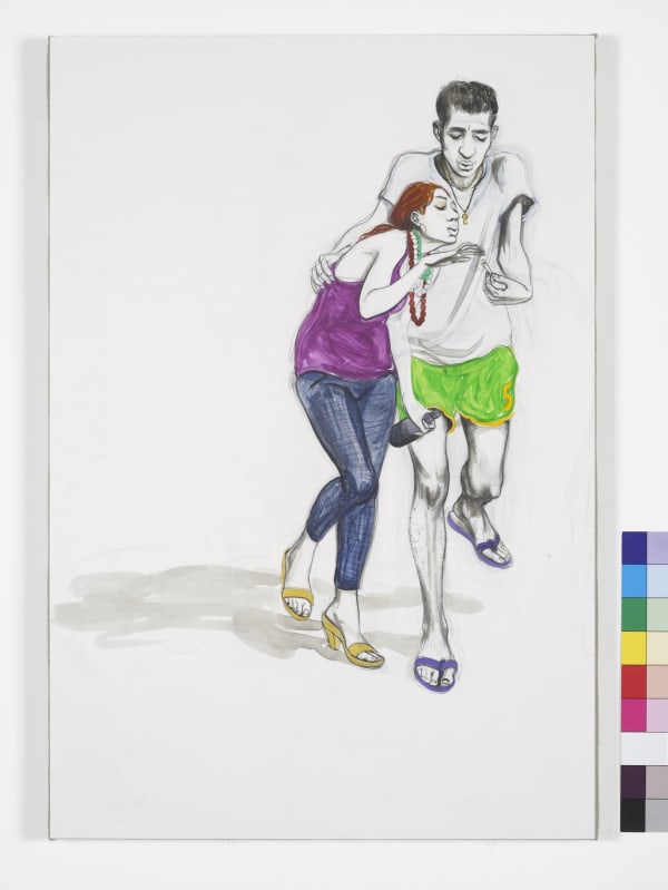 Charles Avery, Untitled (Couple Smoking), 2016