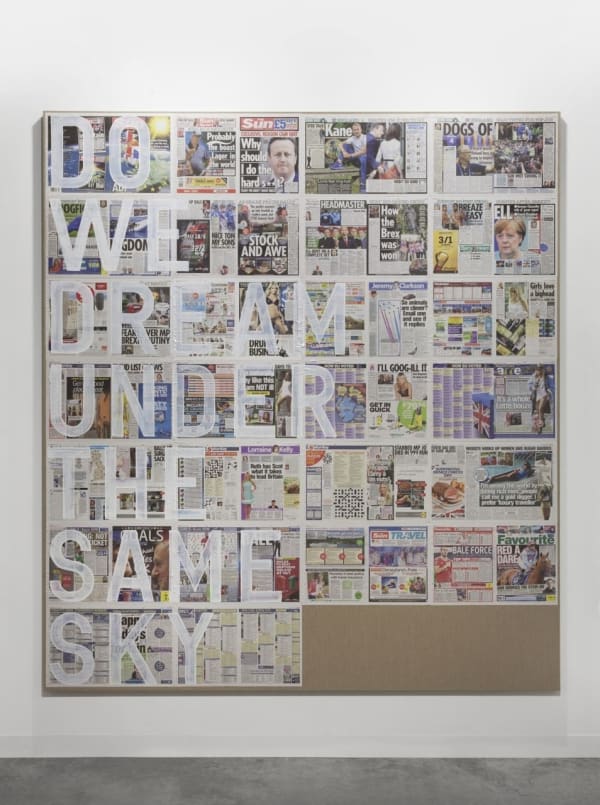 Rirkrit Tiravanija, untitled 2016 (do we dream under the same sky, the sun, june 25, 2016), 2016