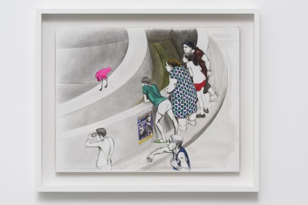 Charles Avery, Untitled (Family by Tondus enclosure), 2016