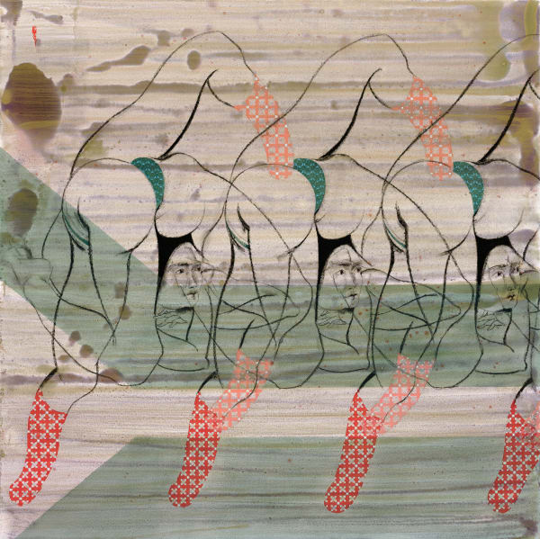 Hayv Kahraman, Green AntiBody, 2020