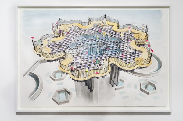 Charles Avery, Untitled (Pool, Onomatopoeia Zoo), 2016