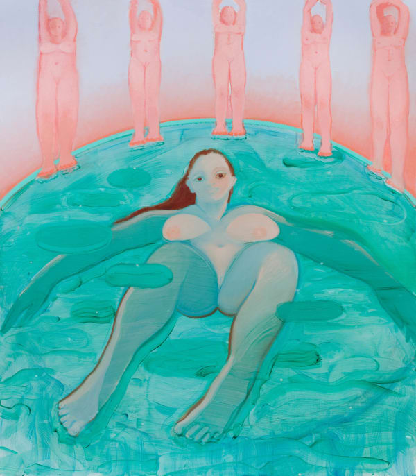 Sofia Mitsola, Aquamarina, Caryatids, Opalescent Skies, 2021
