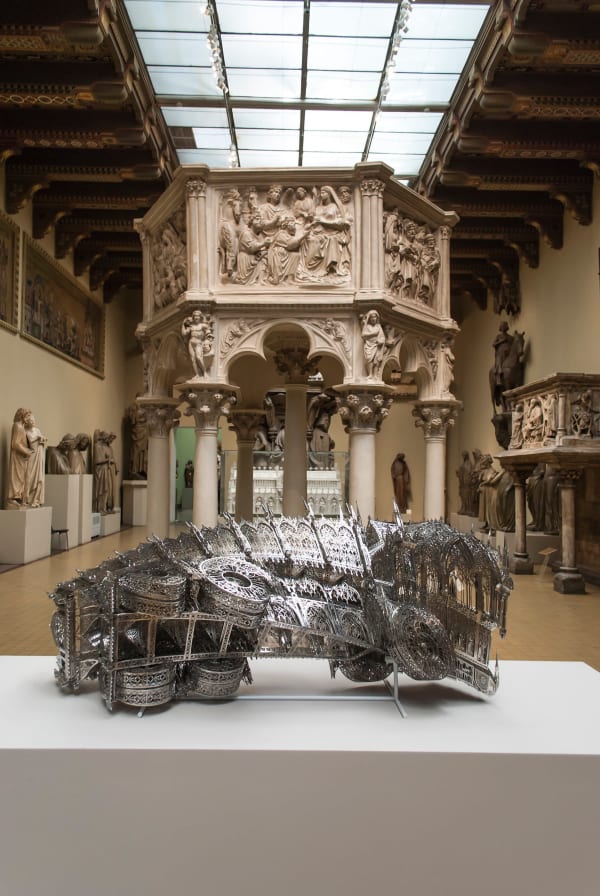 Wim Delvoye, Twisted Dump Truck (scale model), 2012