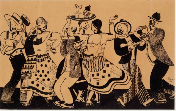 EMILIANO DI CAVALCANTI, Carnaval, 1917-1924