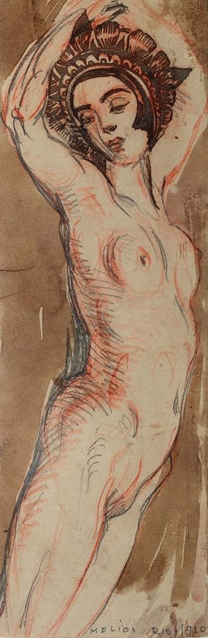 HELIOS ARISTIDES SEELINGER, Sem título (Nu feminino), 1920