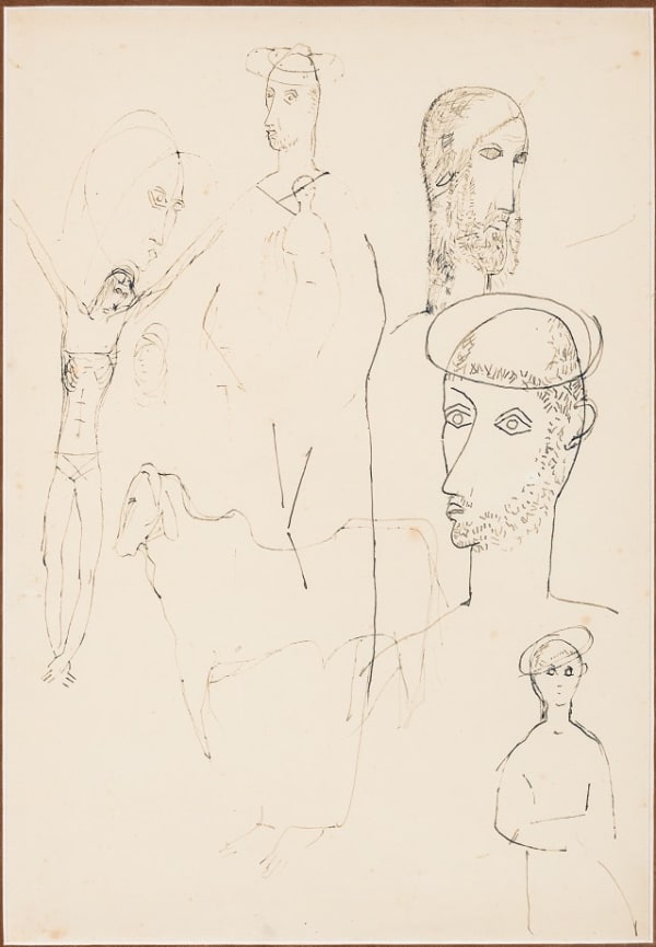 VICTOR BRECHERET, Composiçao religiosa, década de 1940