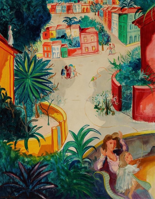 CÍCERO DIAS, Paisagem com figuras, Década de 1960